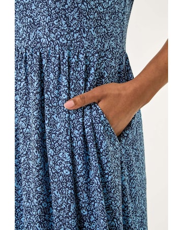 Roman Petite Ditsy Floral Pocket Dress