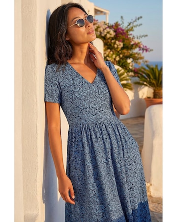 Roman Petite Ditsy Floral Pocket Dress