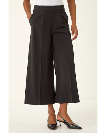 Roman Wide Leg Cropped Culottes
