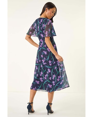 Roman Petite Floral Midi Dress