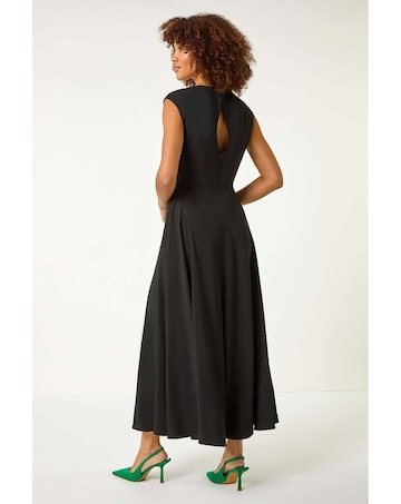 Roman Fit & Flare Midi Dress