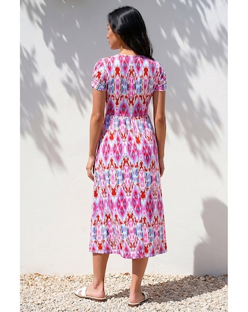 Roman Petite Aztec Pocket Midi Dress
