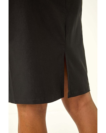 Roman Pull On Stretch Waist Pencil Skirt