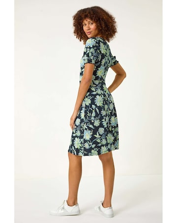 Roman Floral Sweetheart Dress