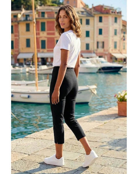 Roman Petite Cropped Stretch Trouser