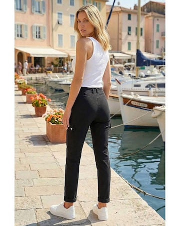 Roman Turn Up Stretch Cargo Trousers