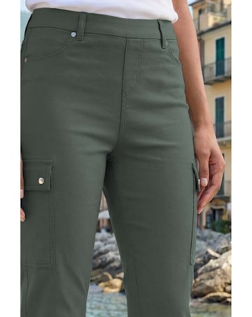 Roman Turn Up Stretch Cargo Trousers