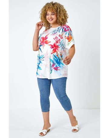 Roman Curve Cropped Denim Jeggings