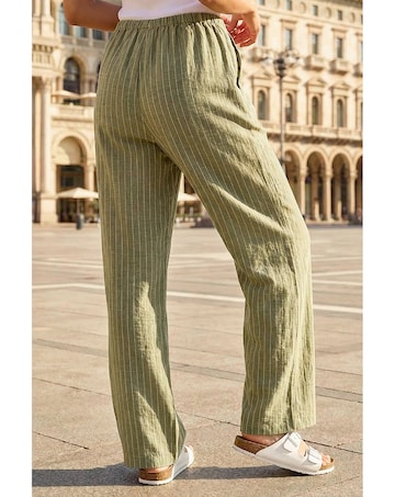 Roman Petite Stripe Stretch Trouser