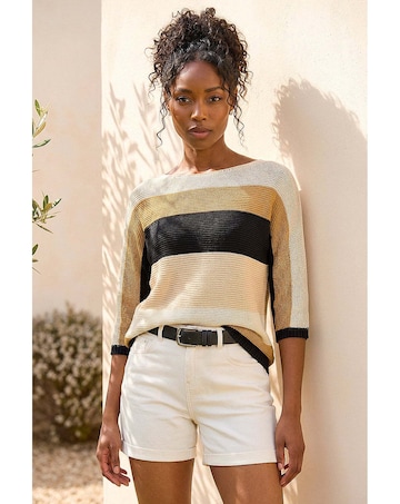 Roman Colour Block Stripe Jumper