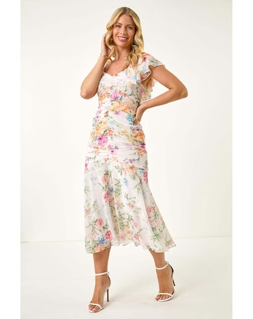 Roman Petite Floral Tiered Dress