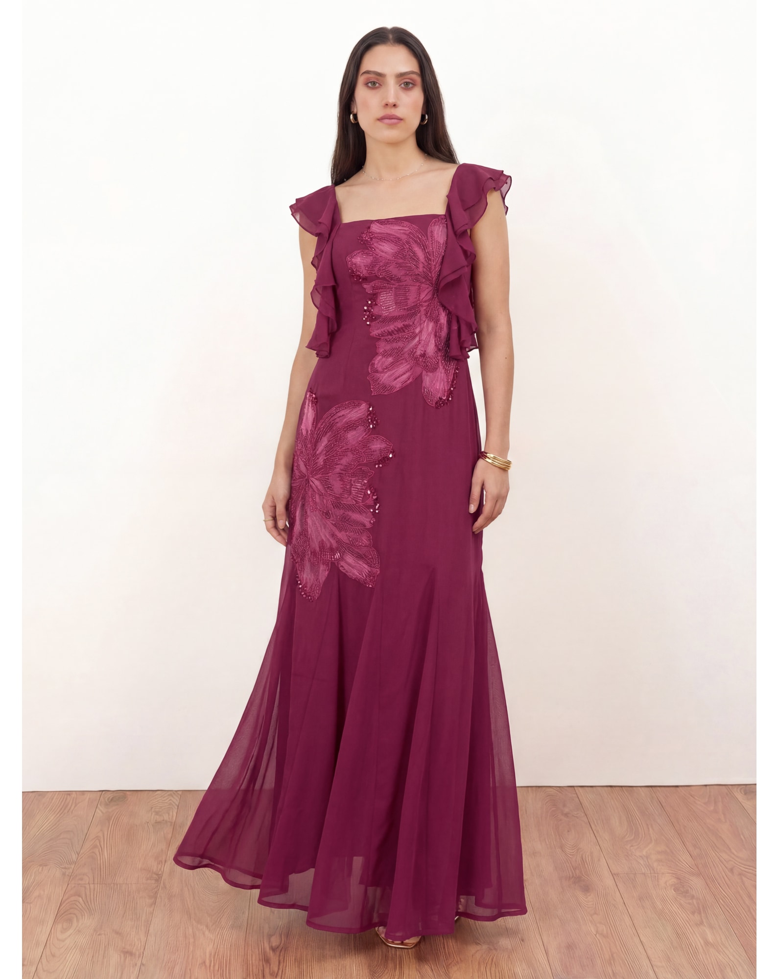 New In - Maya Deluxe Embroidered Maxi Dress