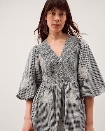 Monsoon Mimi Puff Sleeve Midi Dress