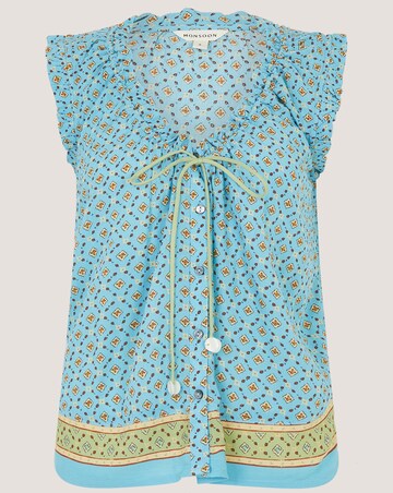 Monsoon Millie Print Frill Top