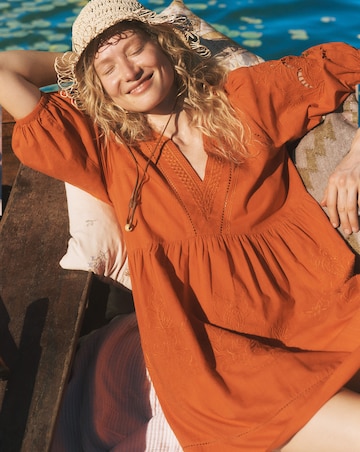 Monsoon Noelle Embroidered Mini Dress