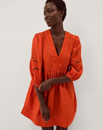 Monsoon Noelle Embroidered Mini Dress