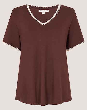 Monsoon Tilly Contrast Stitch T-Shirt