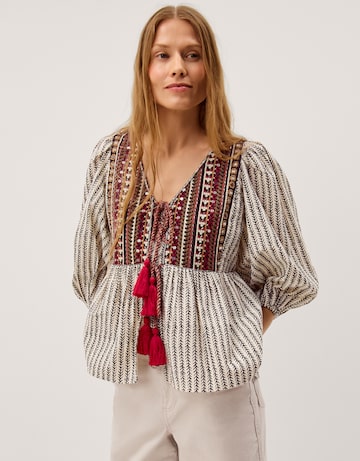 Monsoon Laila Embellished Print Blouse