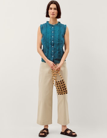 Monsoon Trish Sleeveless Frill Top
