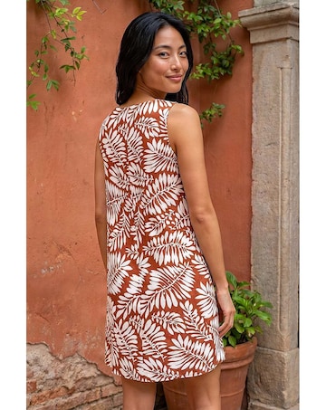 Roman Petite Button Shift Dress