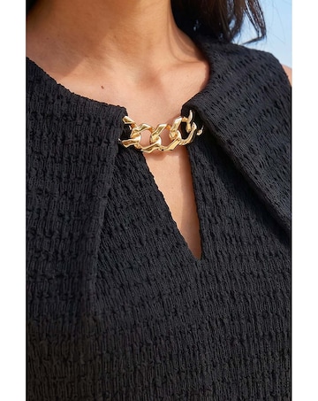 Roman Petite Chain Trim Dress