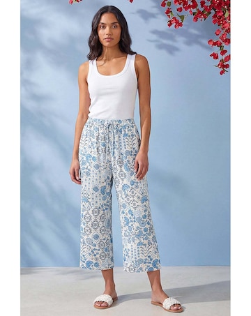 Roman Petite Printed Cropped Trousers