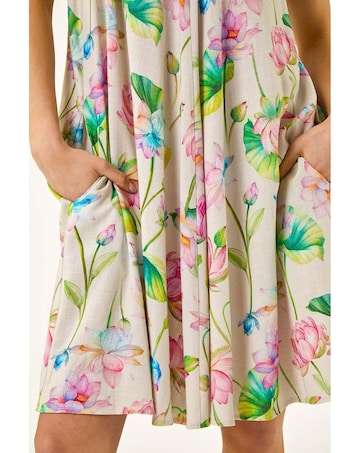 Roman Petite Floral Swing Dress