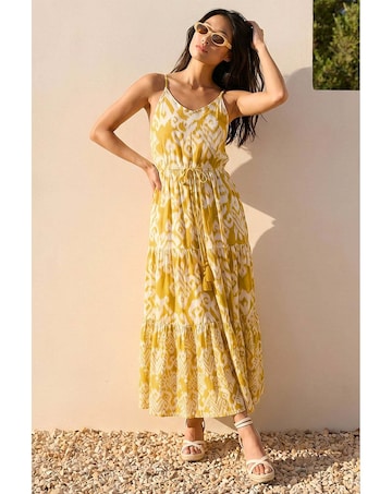 Roman Petite Abstract Strappy Dress
