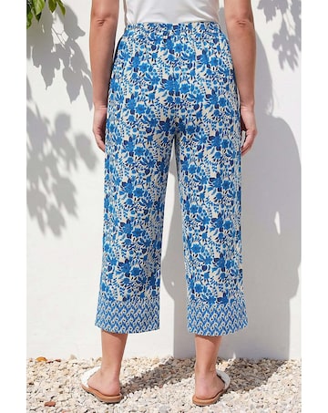 Roman Petite Print Cropped Trouser