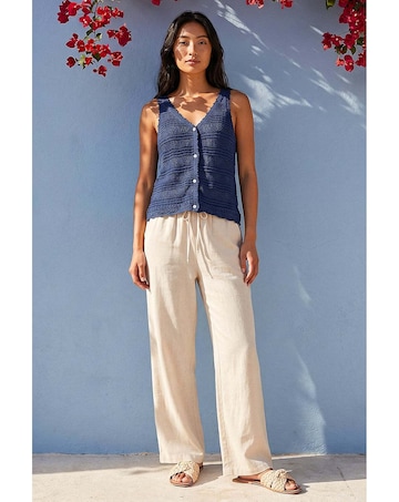Roman Petite Button Knit Cami Top