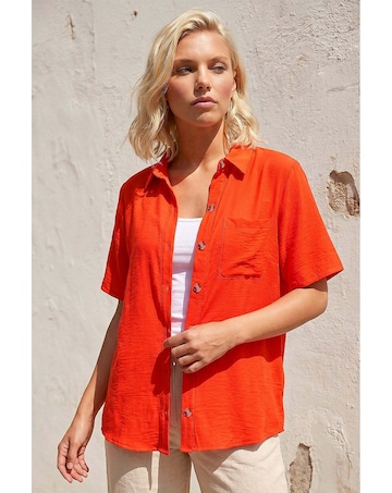 Roman Petite Button Up Pocket Shirt