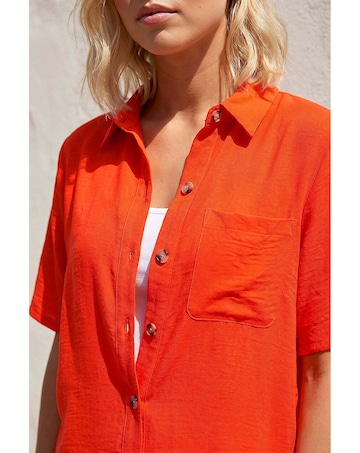 Roman Petite Button Up Pocket Shirt