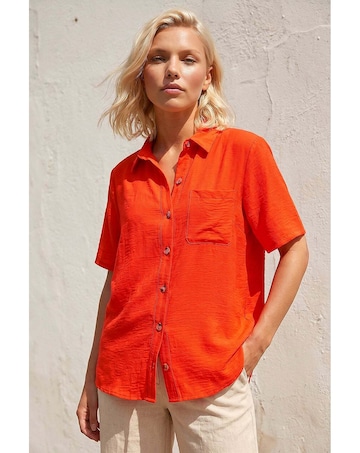 Roman Petite Button Up Pocket Shirt