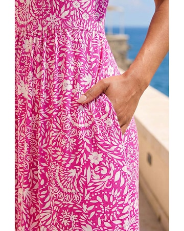 Roman Petite Floral Pocket Midi Dress