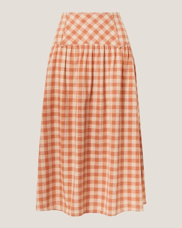 Monsoon Hattie Gingham Midi Skirt