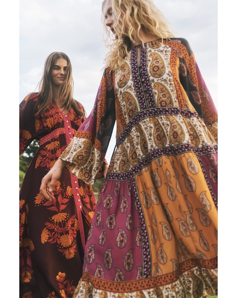 Monsoon Magdalena Print Midi Dress