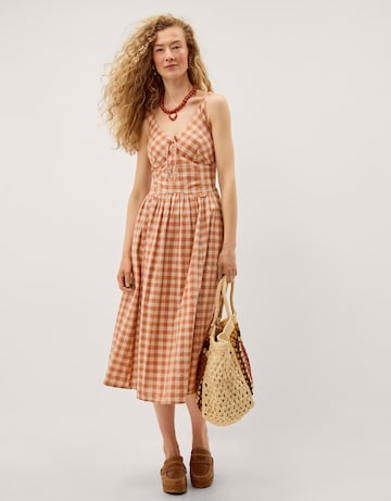 Monsoon Hattie Gingham Midi Dress