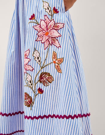 Monsoon Sloane Floral Stripe Midi Dress