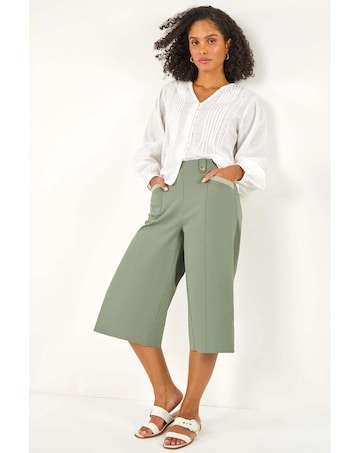 Roman Wide Hem Cropped Trouser