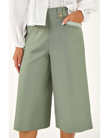 Roman Wide Hem Cropped Trouser