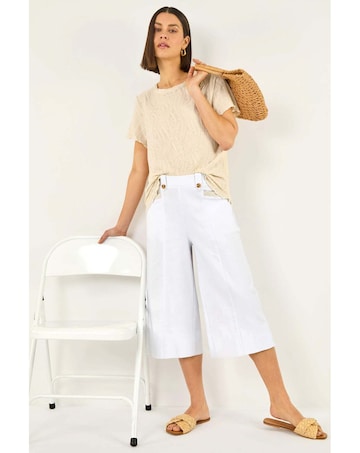 Roman Wide Hem Cropped Trouser