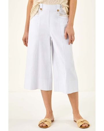 Roman Wide Hem Cropped Trouser