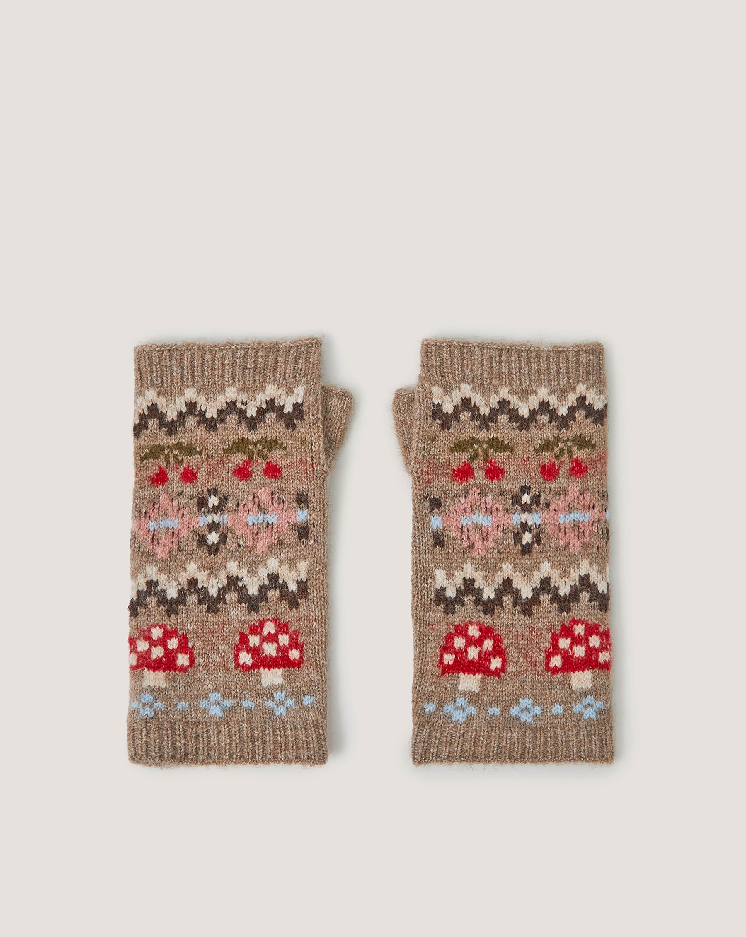 New In - Monsoon Mia Mushroom Wrist Warmers