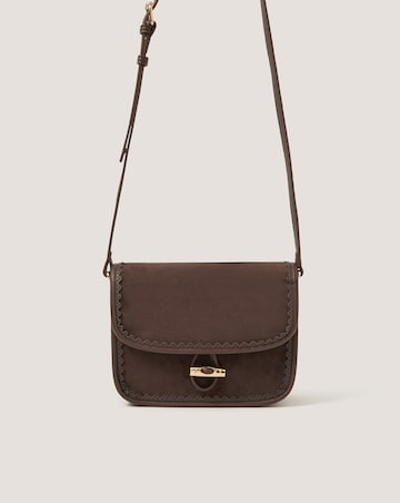 Monsoon Amy Faux Suede Crossbody Bag