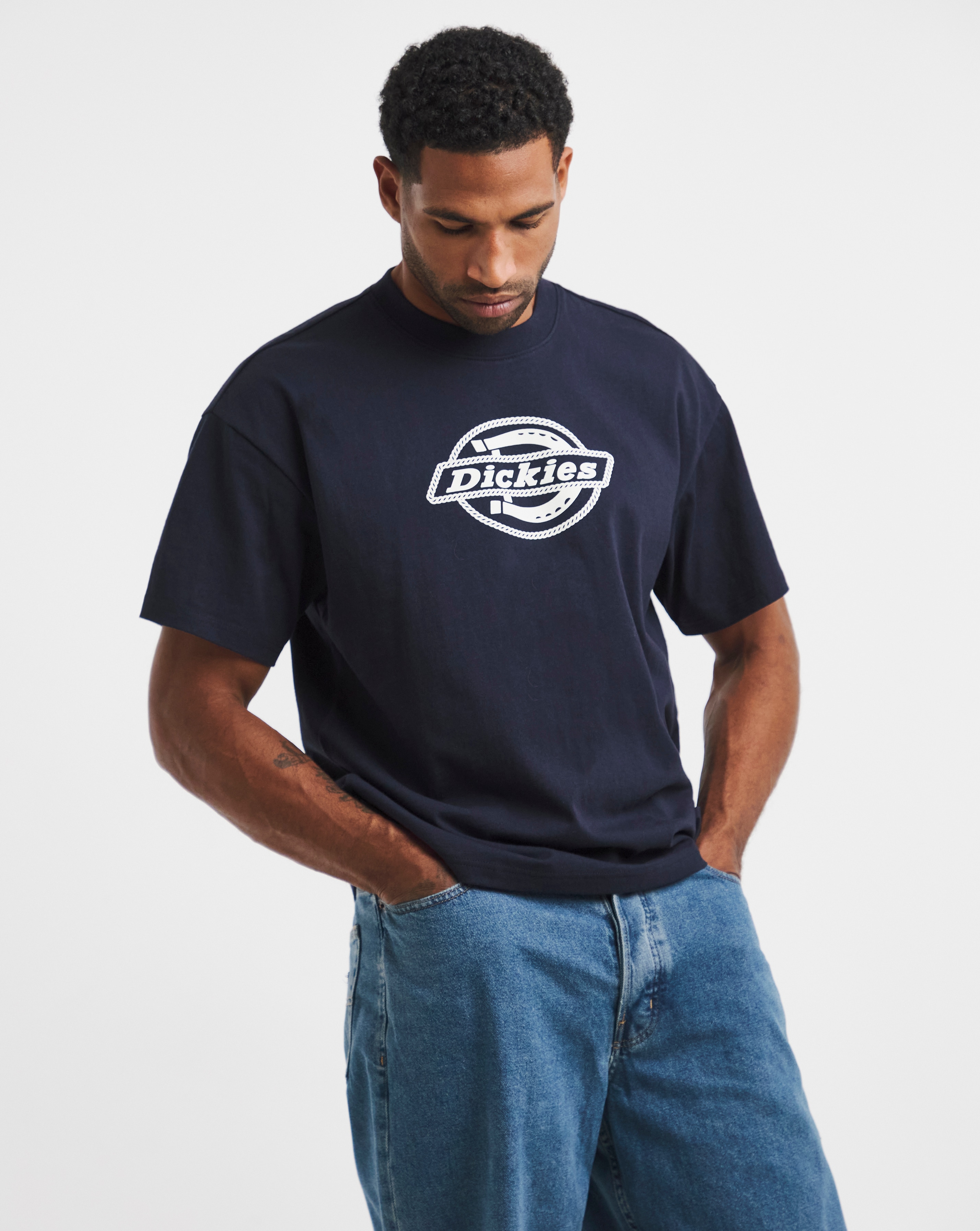 Dickies Forth Shaw Logo T-Shirt - Navy