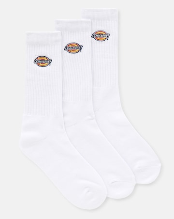 Dickies 3 Pack Valley Grove Socks - White