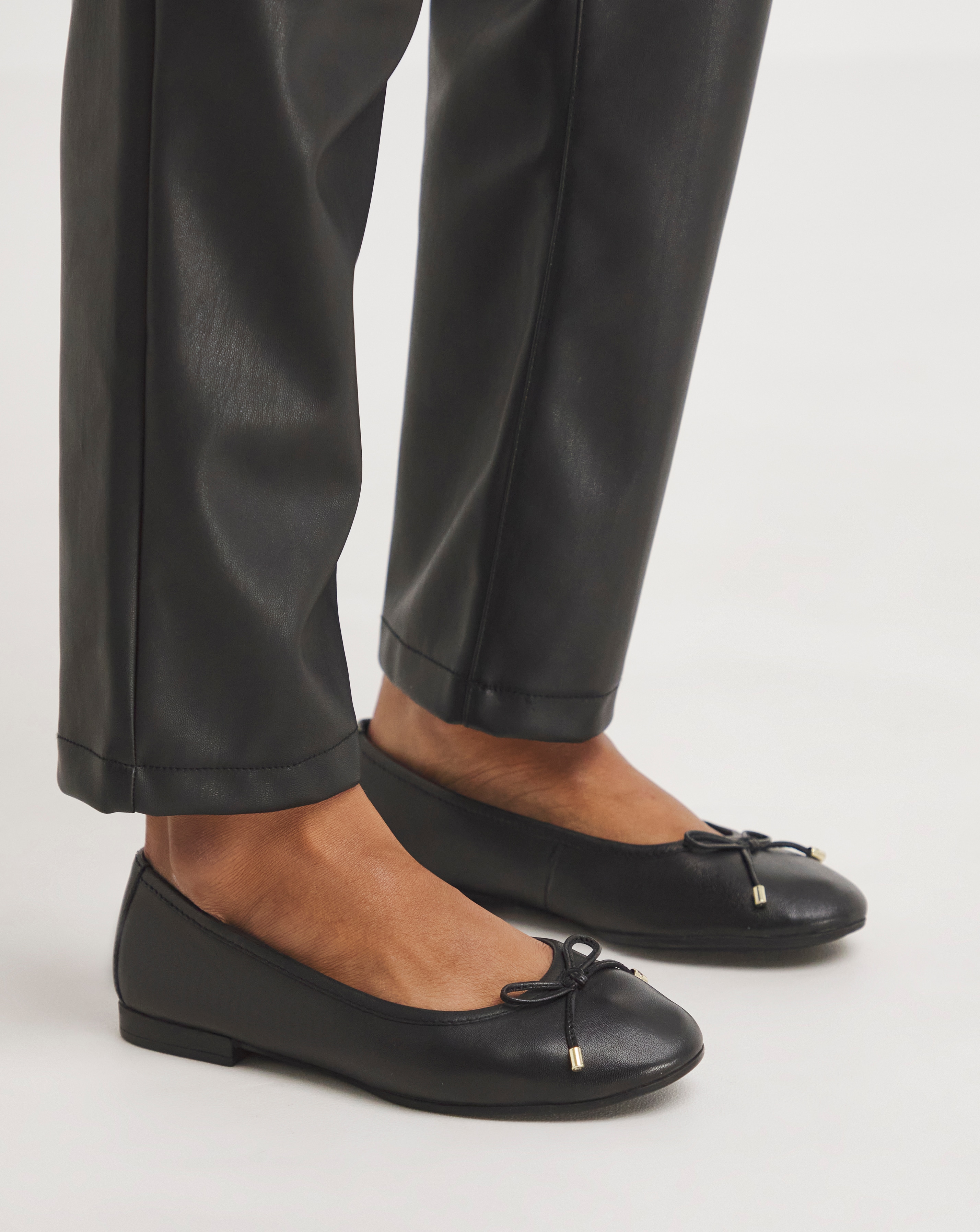 Leather Ballerina EEE Fit