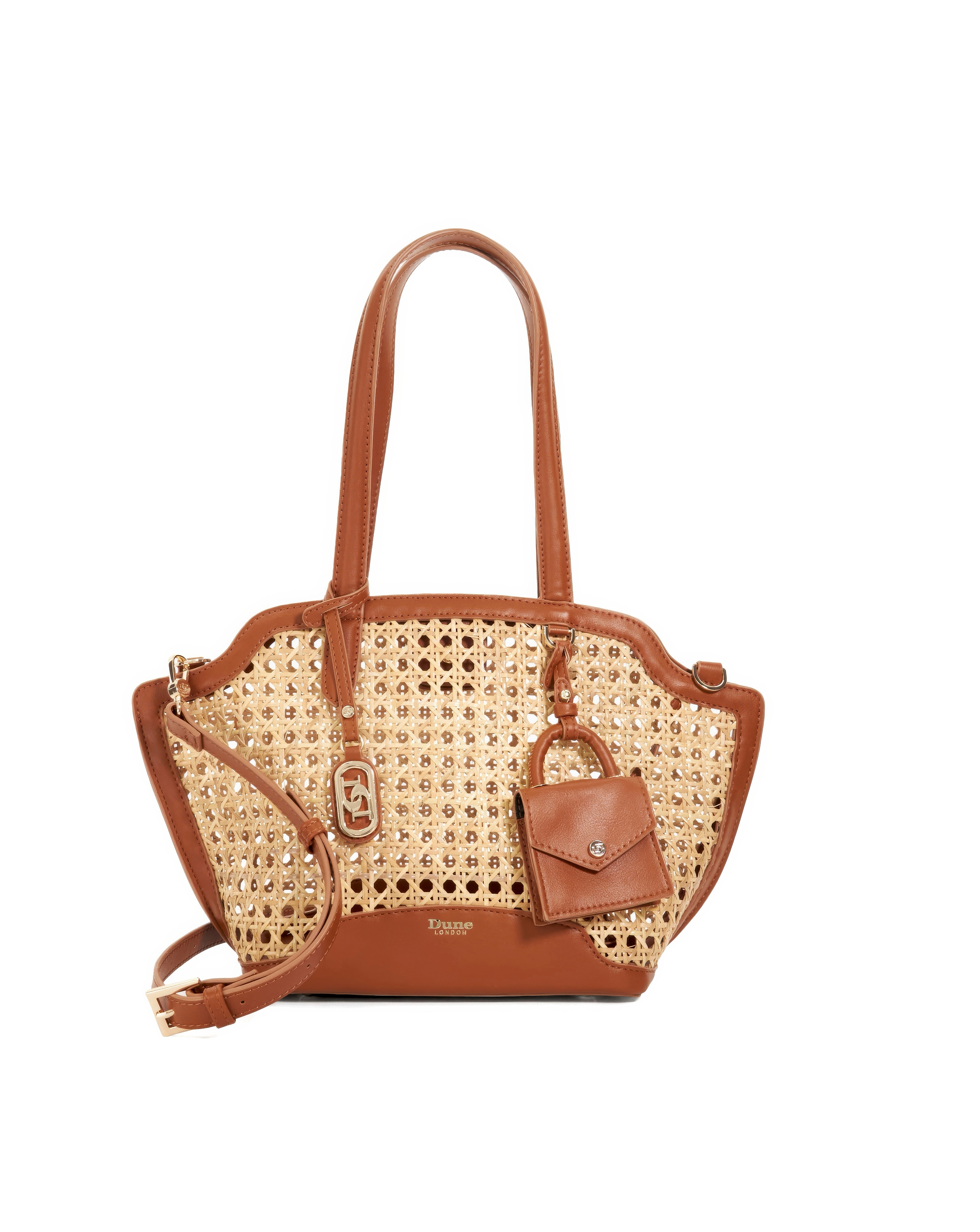 Dune Dinidecided Rattan Shoulder Bag