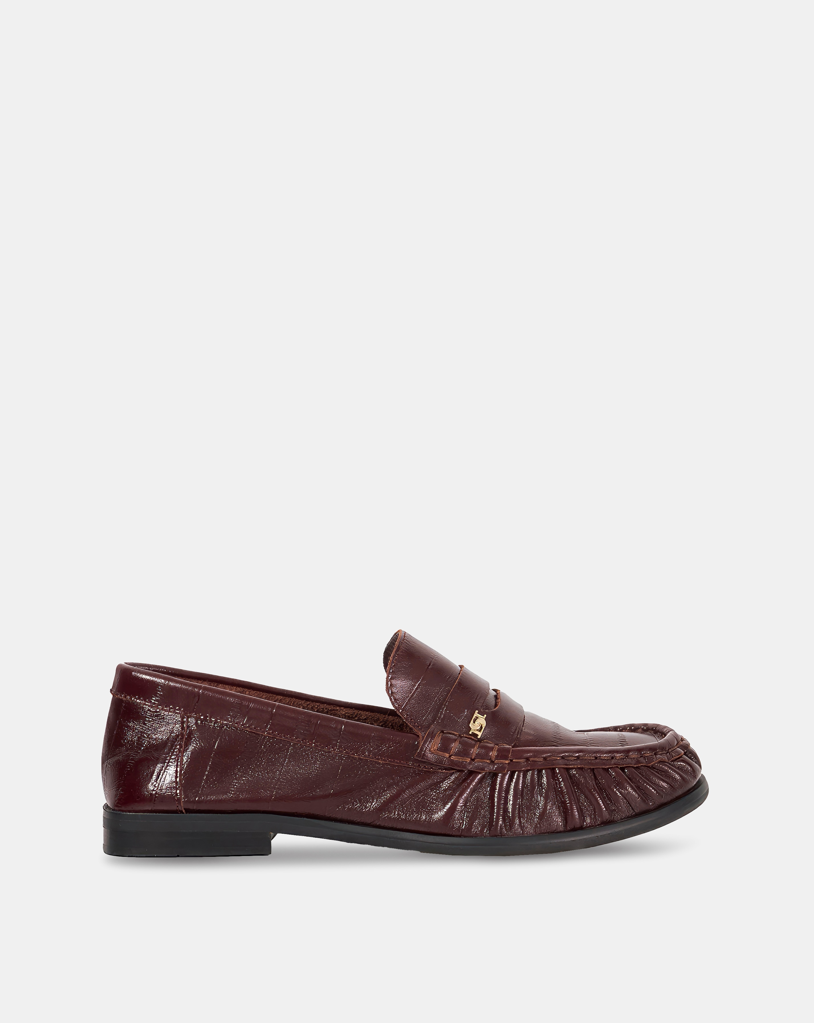 Dune Grisella Burgundy Leather Loafer