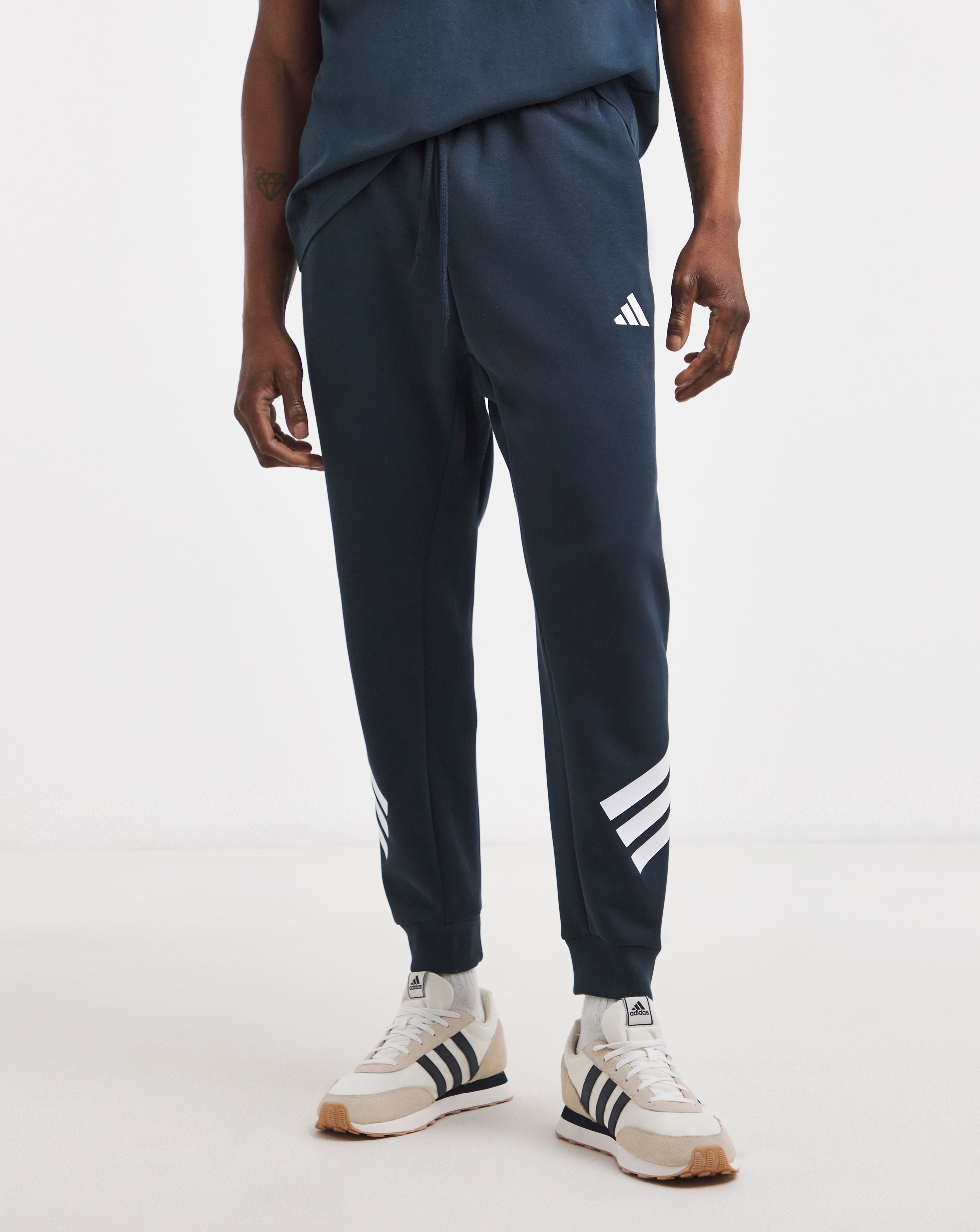 adidas Fleece 3 Striped Joggers
